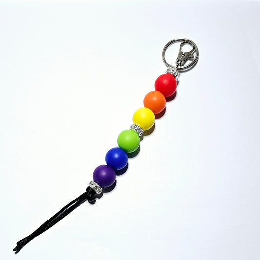 Glam Keychain | Pride Rainbow