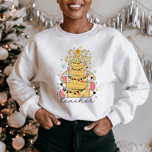 Teacher Pencil Tree | Sweatshirt