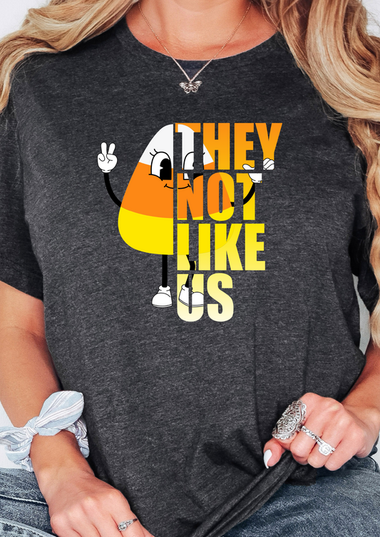 They Not Like Us-Candy Corn | Short Sleeve T-shirt