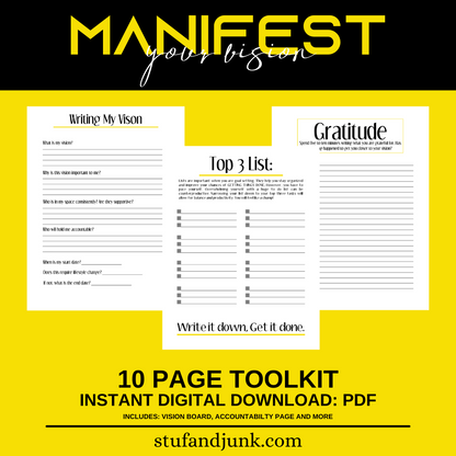 Manifest Your Vision | Journal | Digital